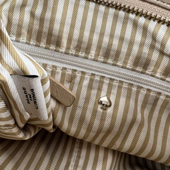 KATE SPADE Leather Crossbody Purse Cobble Hill Tenley Handbag Tan Minimalist - Picture 12 of 16